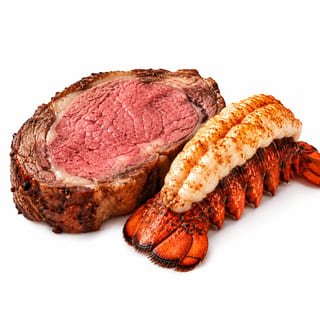 Prime Rib 8oz & Lobster Entrée